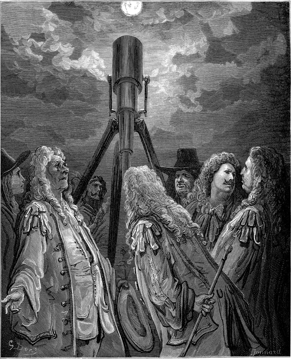 Eläin kuussa: Jean de la Fontainen satu, jonka on kuvittanut Gustave Dore - Eläin kuussa - tekijältä Gustave Dore