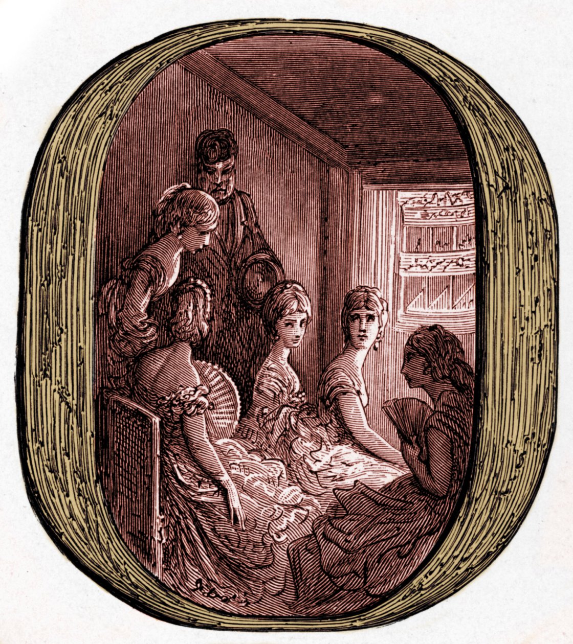 Dorén oopperalaatikko kuninkaallisessa oopperatalossa tekijältä Gustave Dore