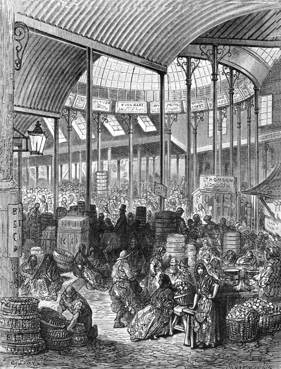 "Borough Market", 1872. tekijältä Gustave Dore