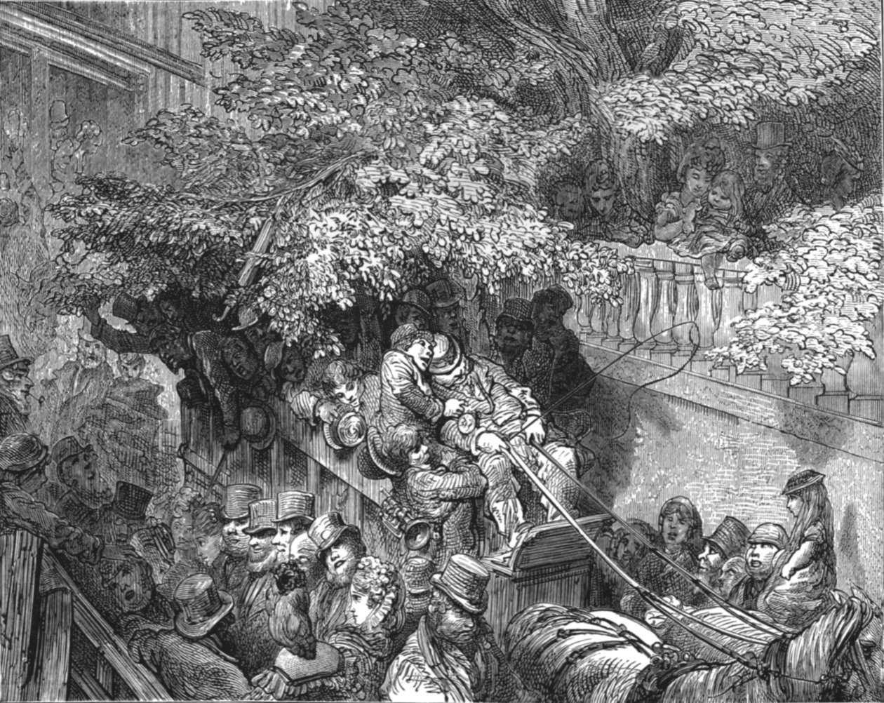 "Kiinnitetty oksiin", 1872. tekijältä Gustave Dore