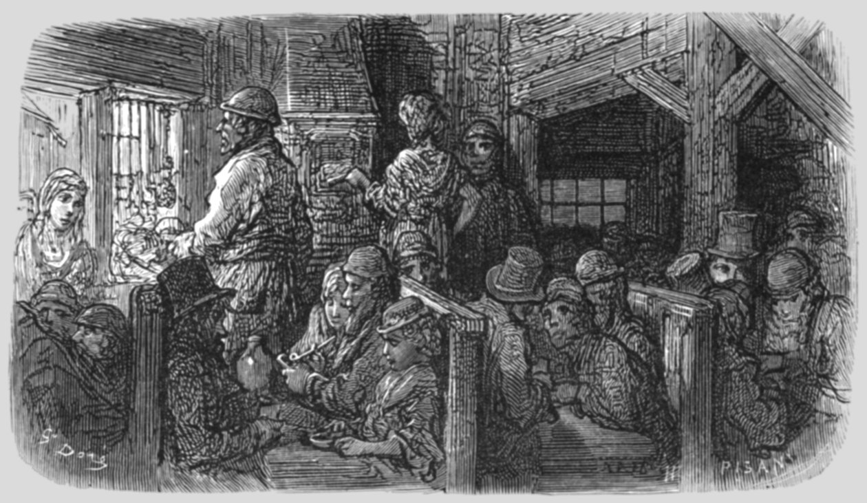 "Coffee Shop - Petticoat Lane", 1872. tekijältä Gustave Dore