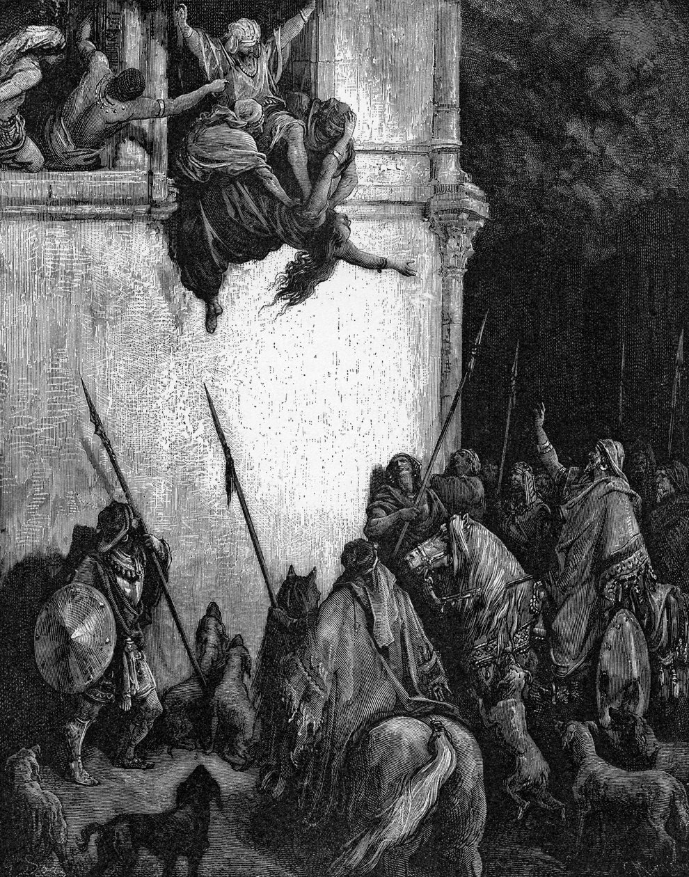 Isebelin kuolema tekijältä Gustave Dore