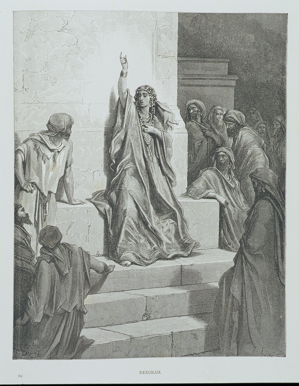 Deborah, kaiverrus Ettlin, n.1868 tekijältä Gustave Dore