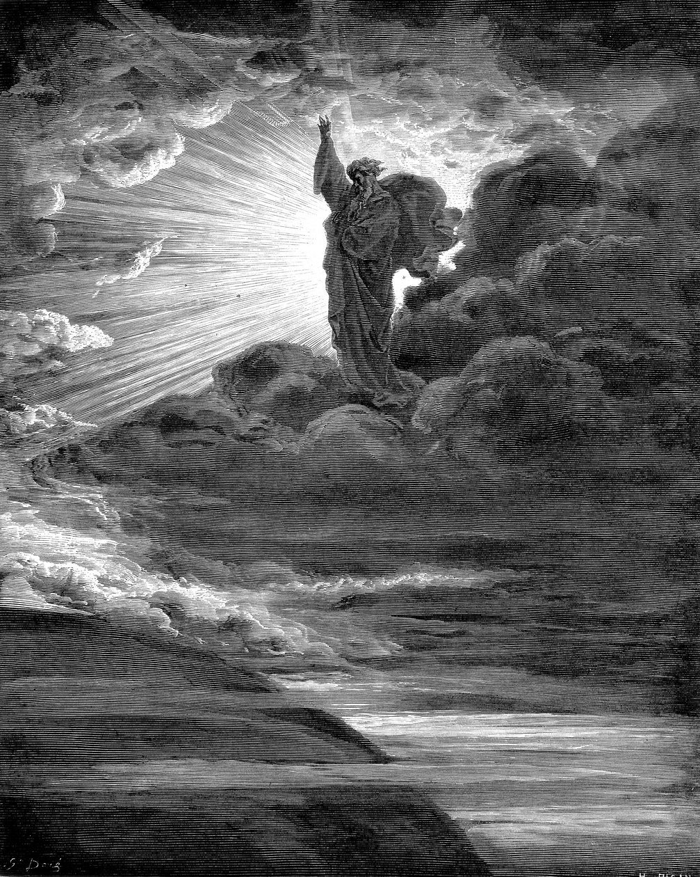 Jumala loi valoa, 1866 tekijältä Gustave Dore