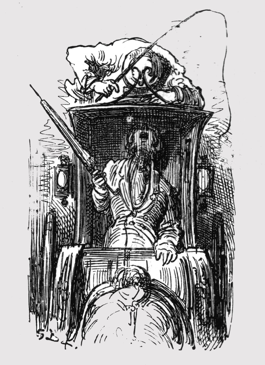 "Hansin taksi", 1872. tekijältä Gustave Dore