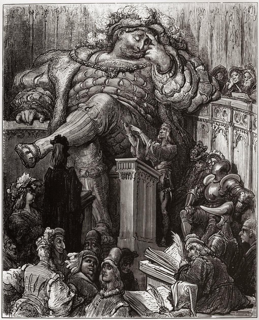 Gustave Doren kuvitus Francois Rabelais