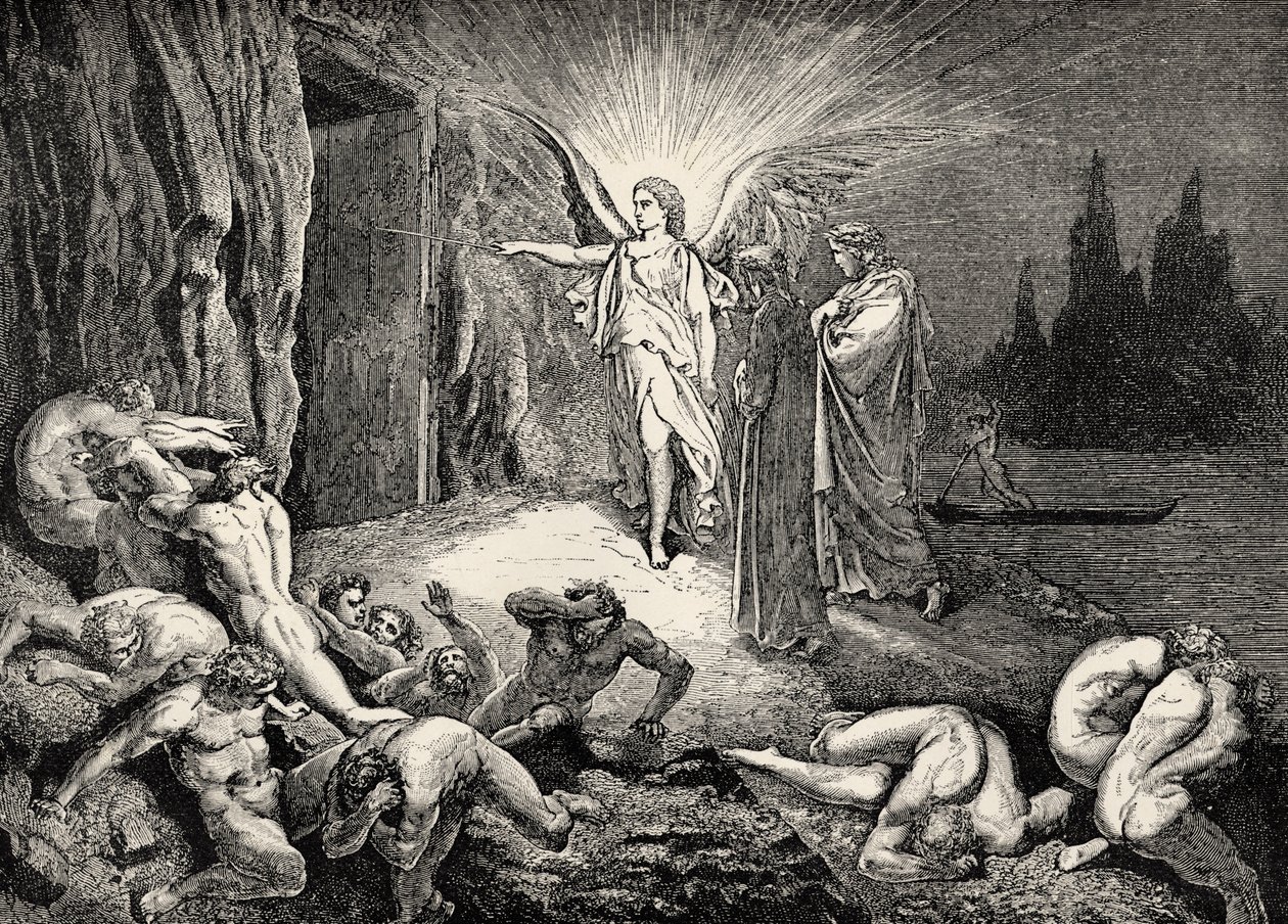 Kuvitus Danten jumalalliseen komediaan - Helvetti (La Divina Commedia, L