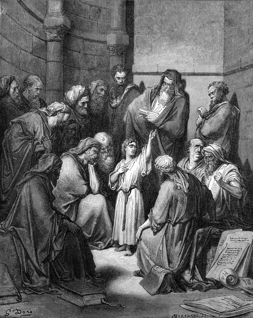 Jeesus kyselee lääkäreitä tekijältä Gustave Dore