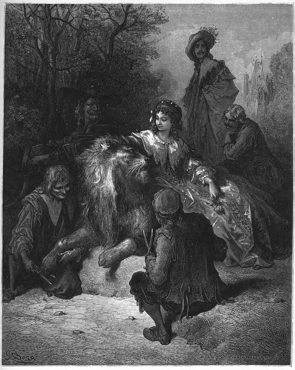 Rakastunut leijona - rakastunut leijona - tekijältä Gustave Dore