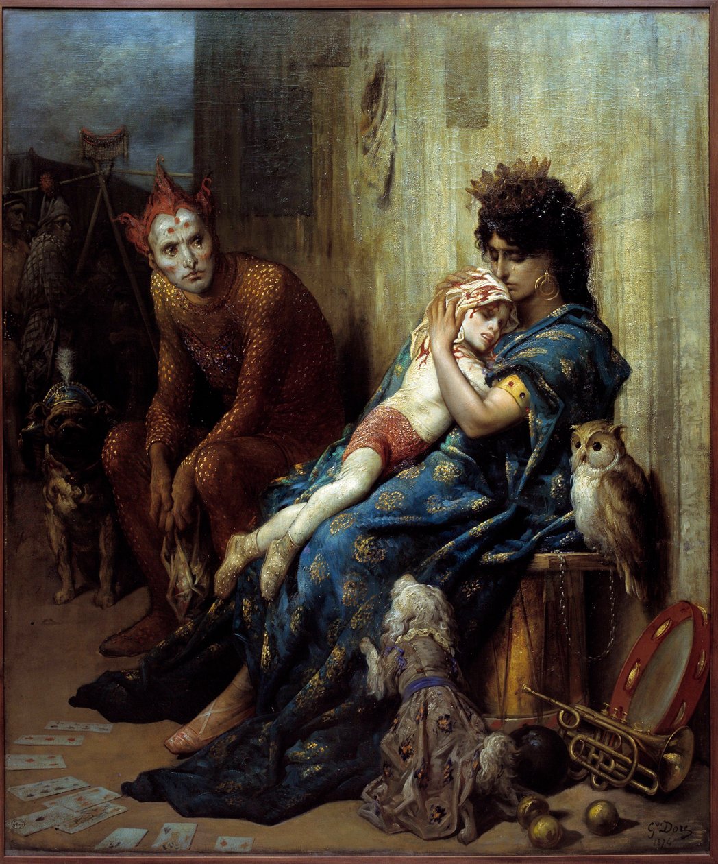Gustave Doren maalaus Les Saltimbanks (1832-1883) tekijältä Gustave Dore