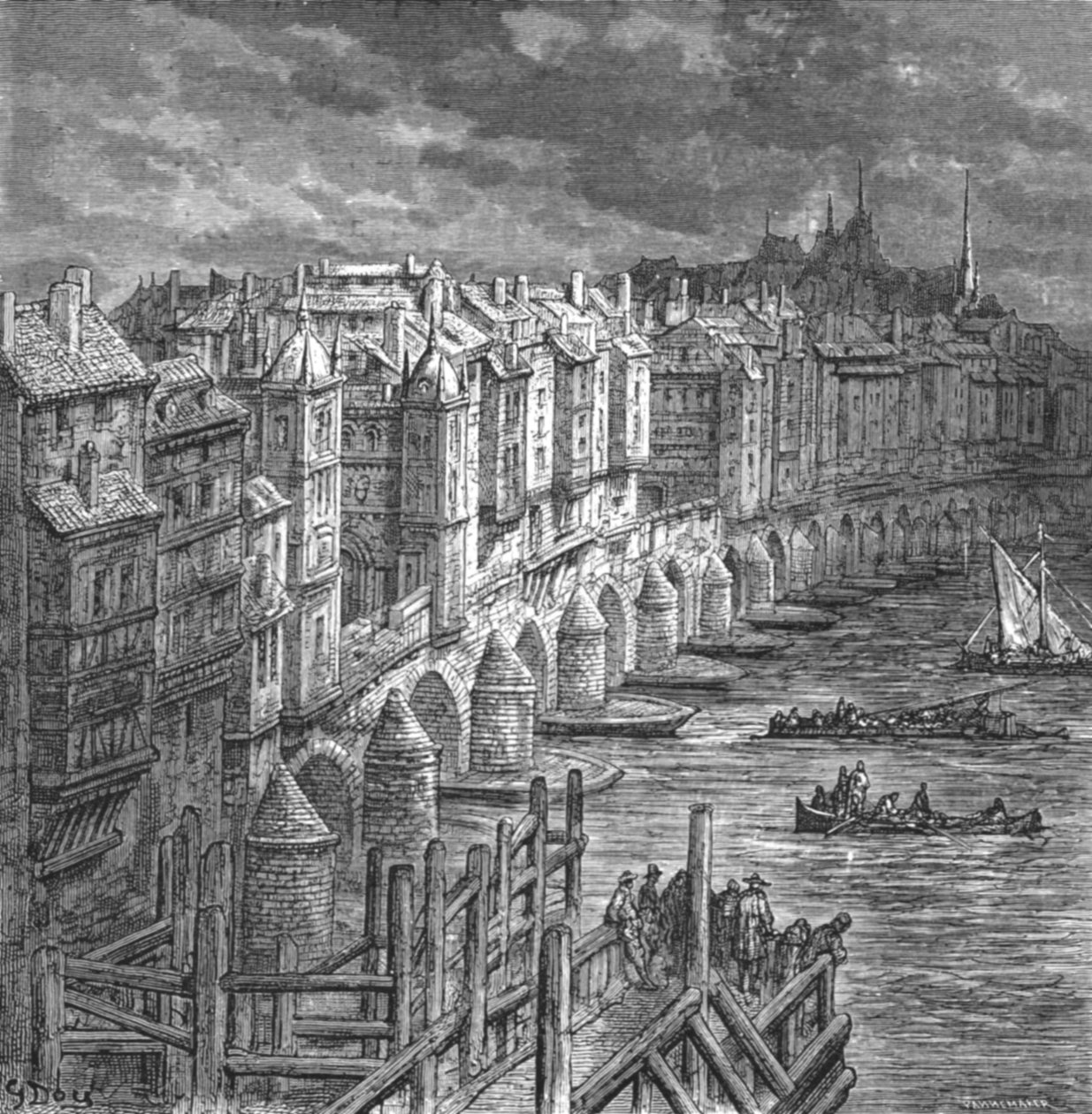 "London Bridge, 1694", 1872. tekijältä Gustave Dore