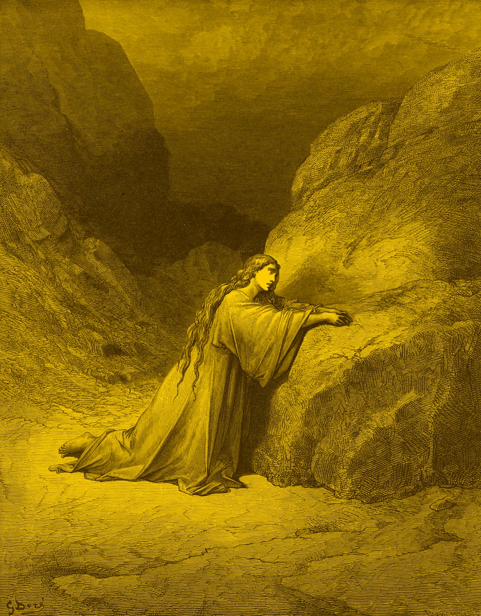 Maria Magdaleena, katuva syntinen - Raamattu tekijältä Gustave Dore