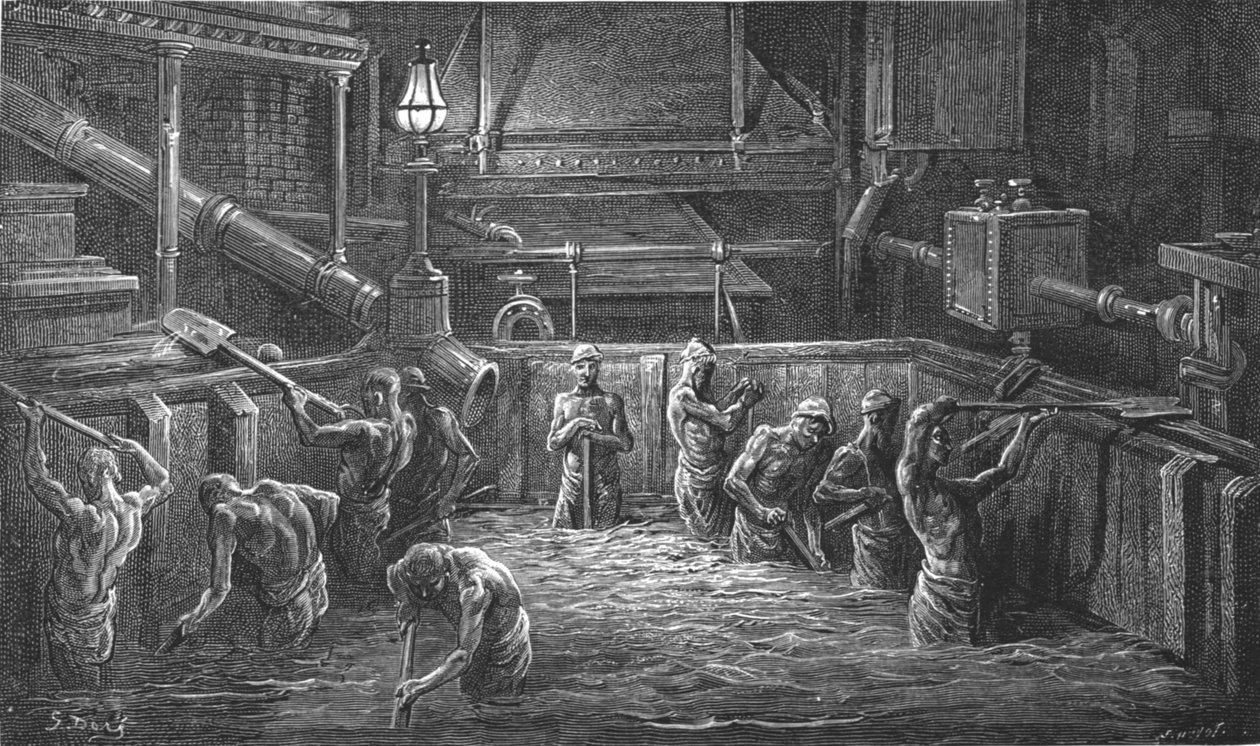 "Mixing the Malt", 1872. tekijältä Gustave Dore