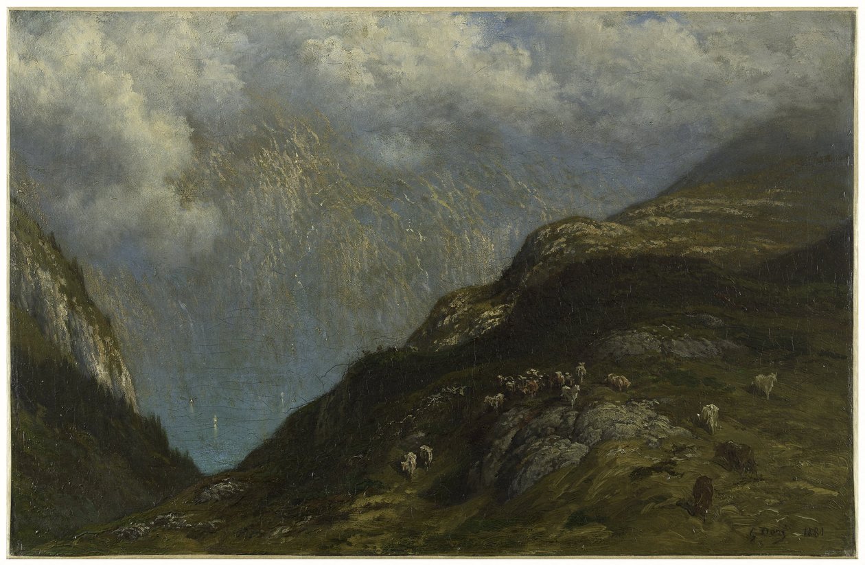 Vuoristomaisema tekijältä Gustave Dore