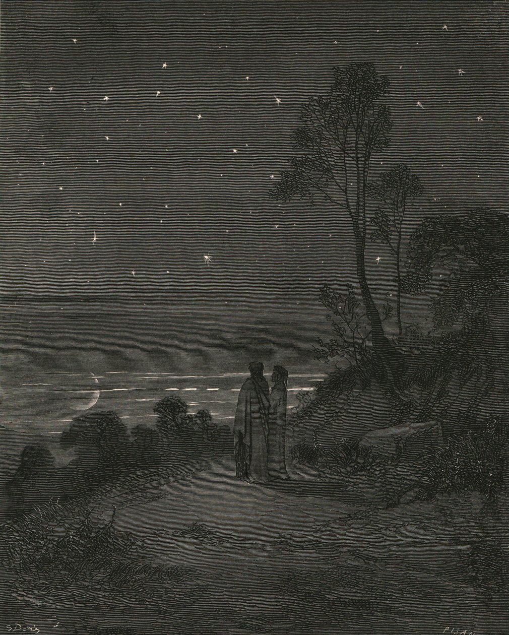 Nyt oli lähtöpäivä, c1890. tekijältä Gustave Dore