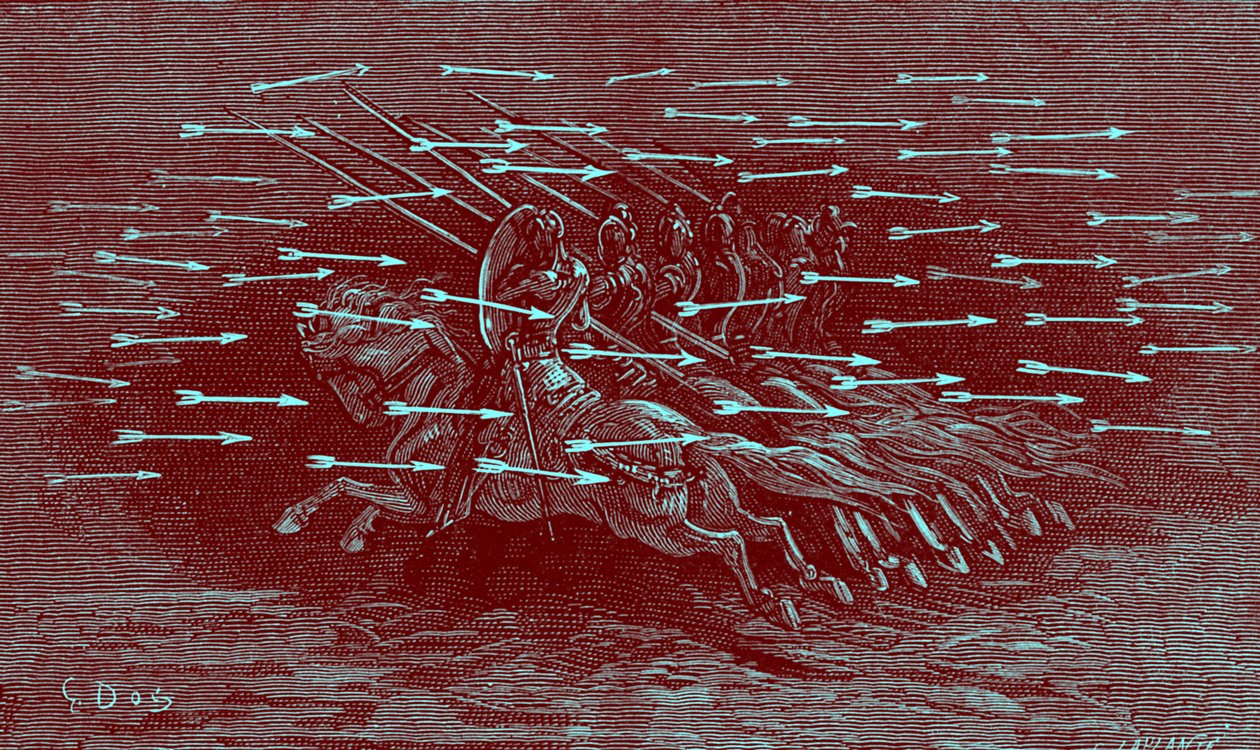 Ludovico Arioston Orlando Furioso tekijältä Gustave Dore