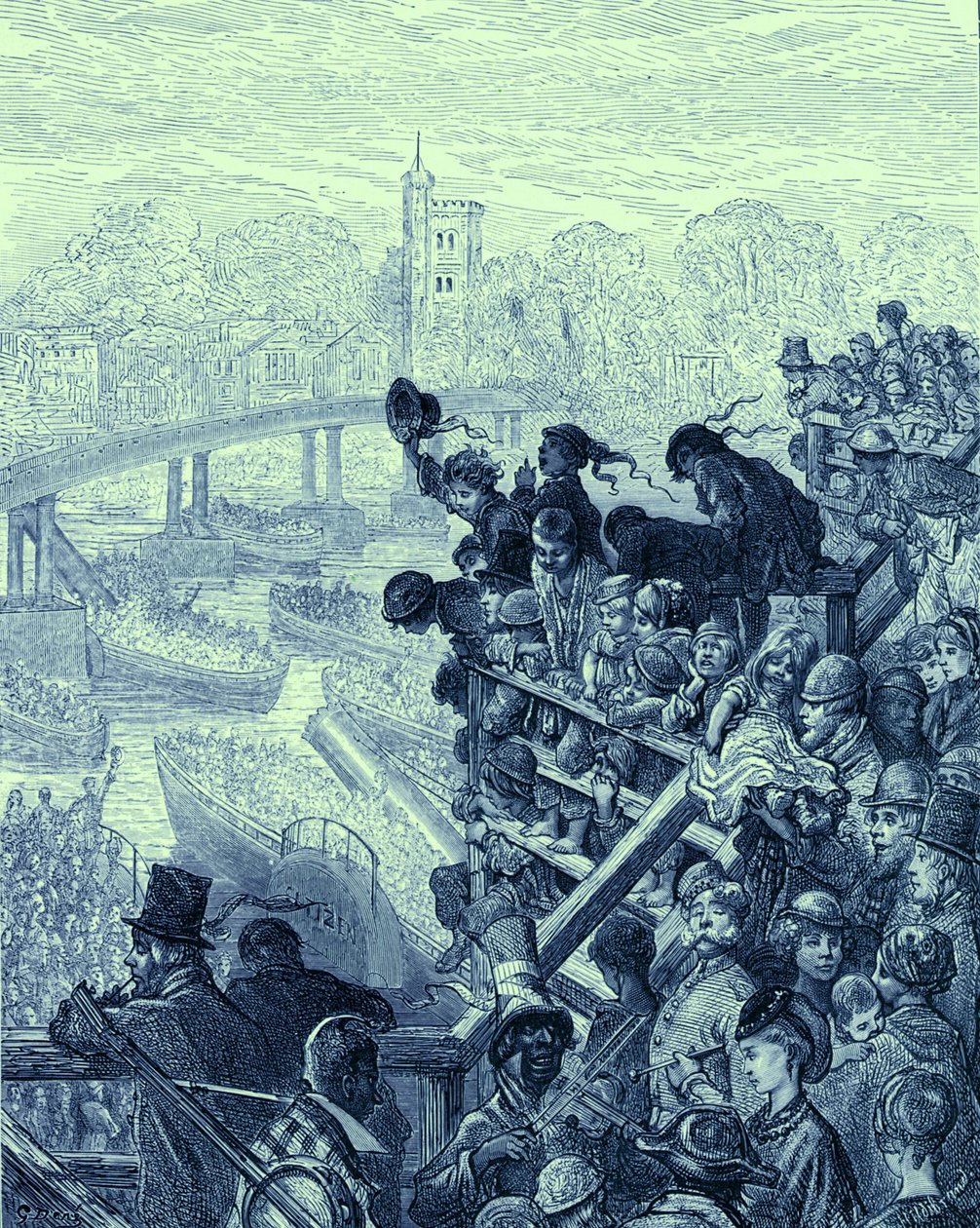 Oxfordin ja Cambridgen vene tekijältä Gustave Dore