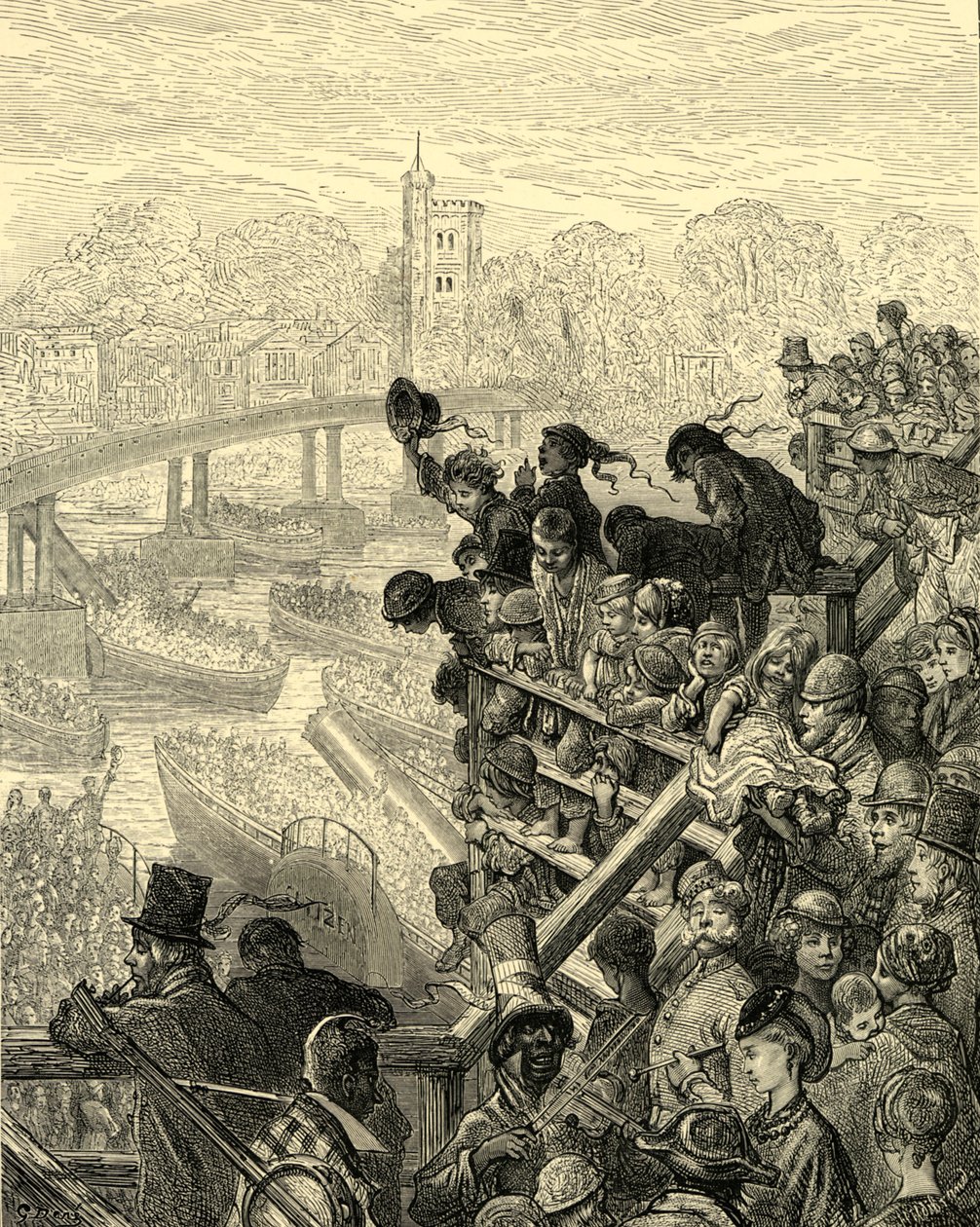 Oxfordin ja Cambridgen vene tekijältä Gustave Dore