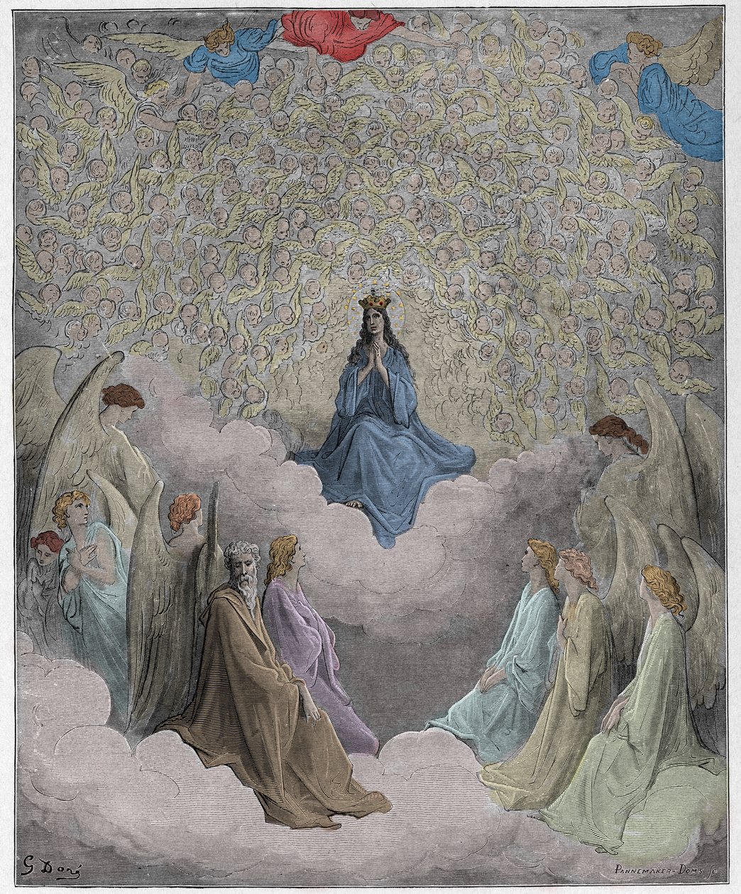 Paradiso, Canto 31: Taivaan kuningatar - Dante Alighieri tekijältä Gustave Dore