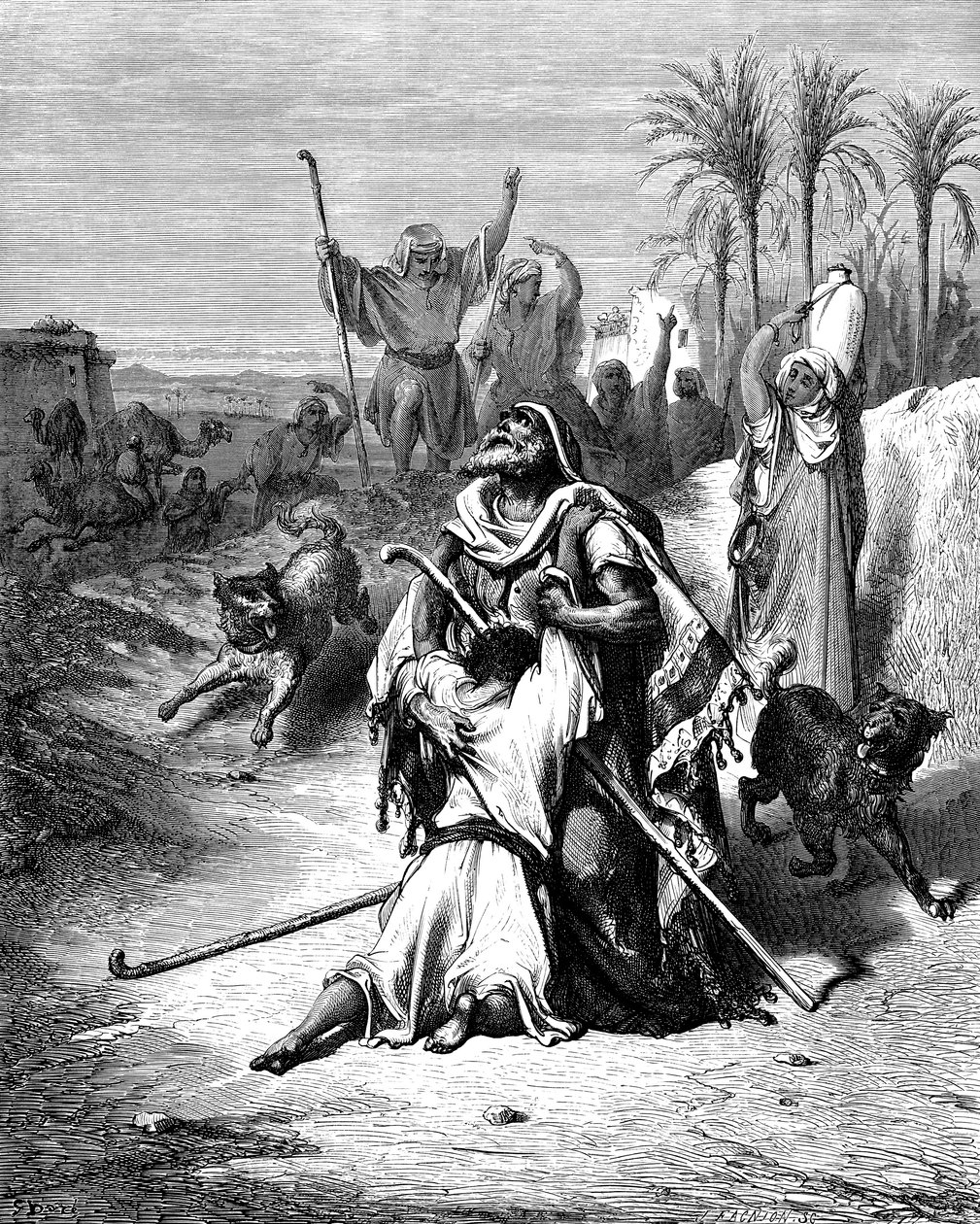 Tuhlaajapojan paluu, 1865-1866 tekijältä Gustave Dore