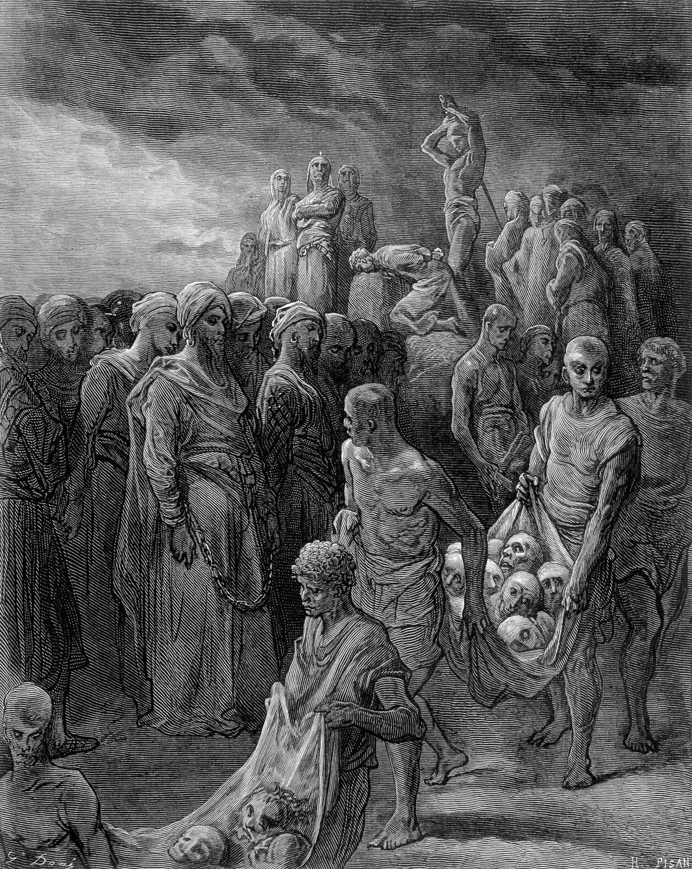 Richard teloitti vangit kostotoimia käyttäen – Gustave Dorén kaiverrus tekijältä Gustave Dore
