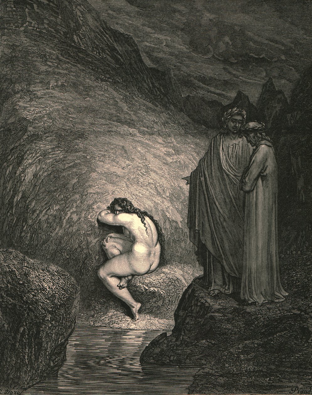 Se on kurjan Myrrhan muinainen sielu, vuodelta 1890. tekijältä Gustave Dore