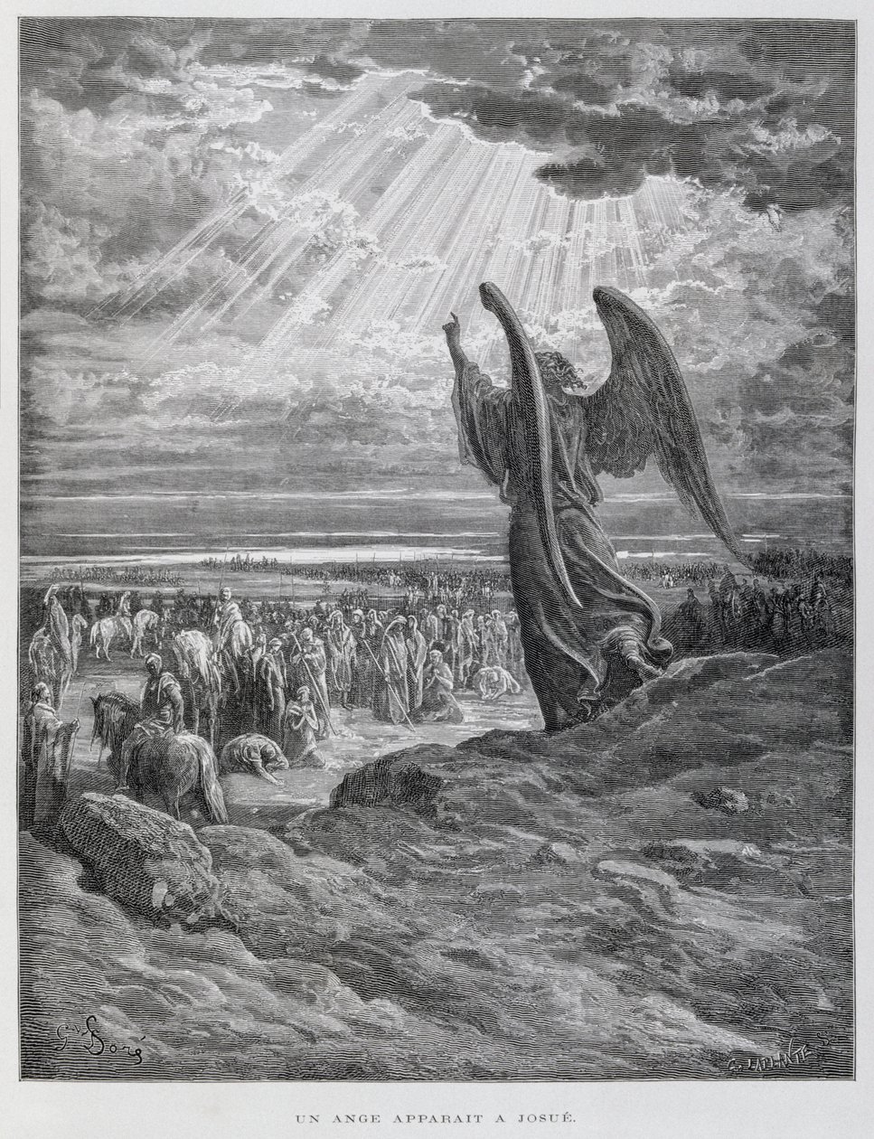 Joosualle ilmestynyt enkeli tekijältä Gustave Dore