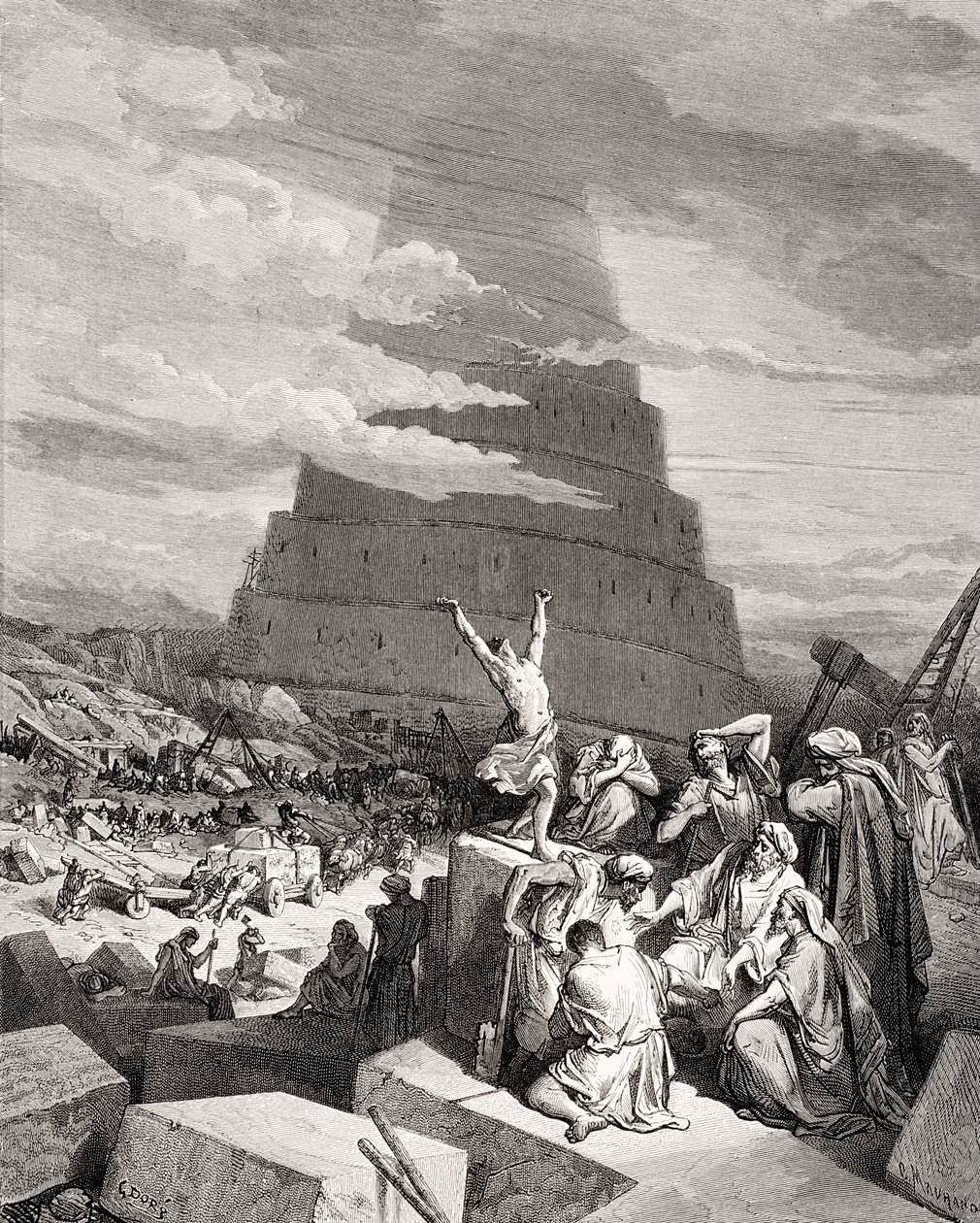 Kielten hämmennys, 1. Moos. 11:7-9, esimerkki Doren 