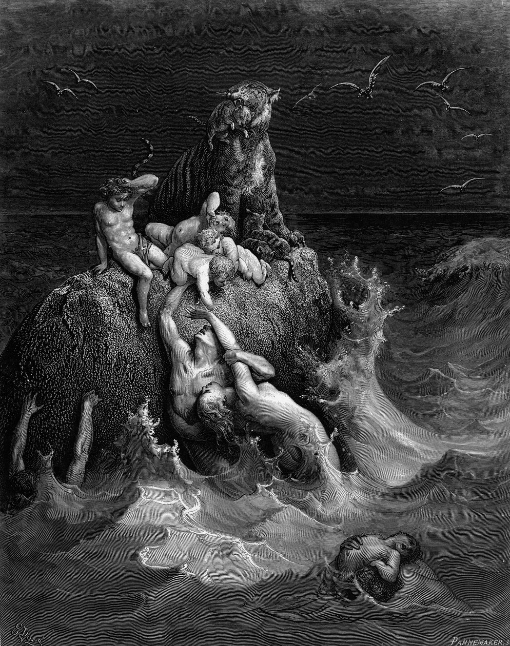Vedenpaisumus, 1866. tekijältä Gustave Dore