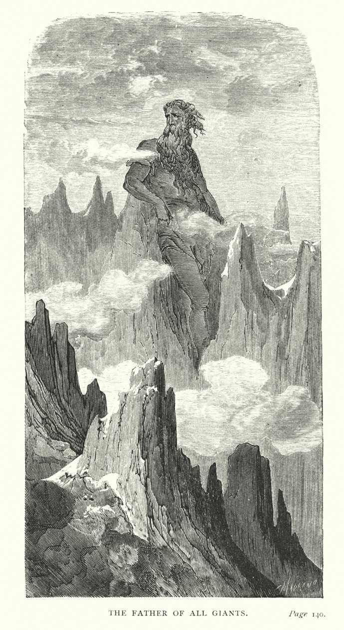 Kaikkien jättiläisten isä (kaiverrus) tekijältä Gustave Dore