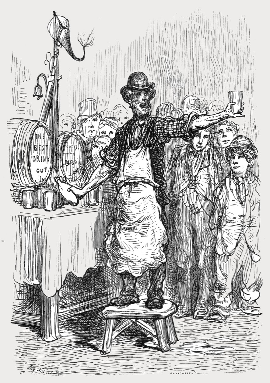 "The Ginger Beer Man", 1872. tekijältä Gustave Dore