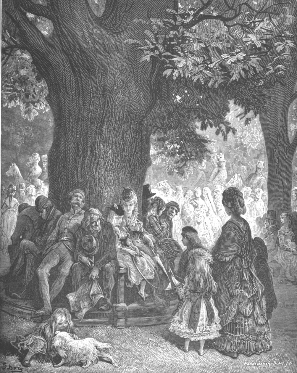 "The Great Tree - Kensington Gardens", 1872. tekijältä Gustave Dore