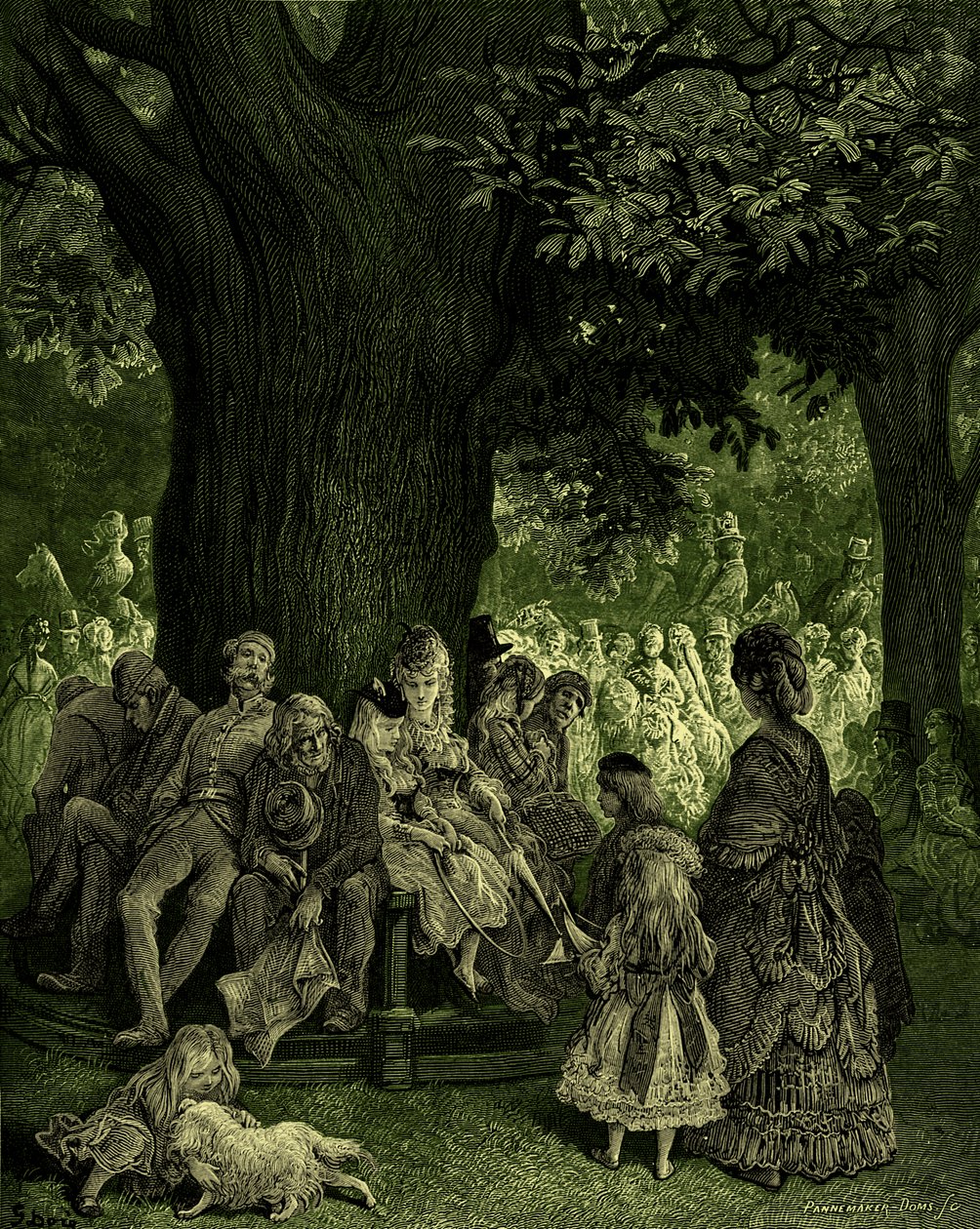 Gustave Doré: Suuri puu - Kensington Gardens tekijältä Gustave Dore