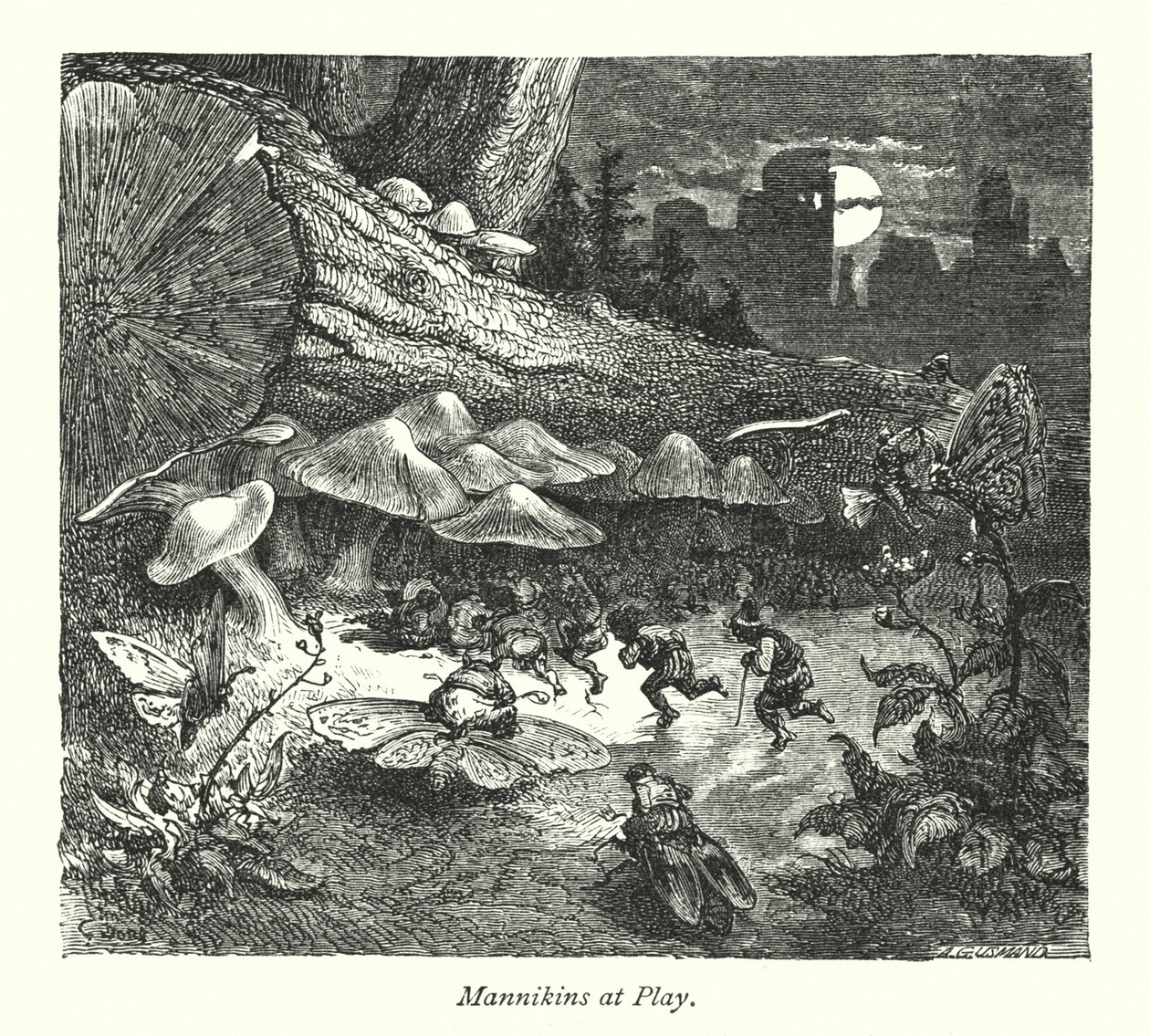 Mannikinlinna (kaiverrus) tekijältä Gustave Dore