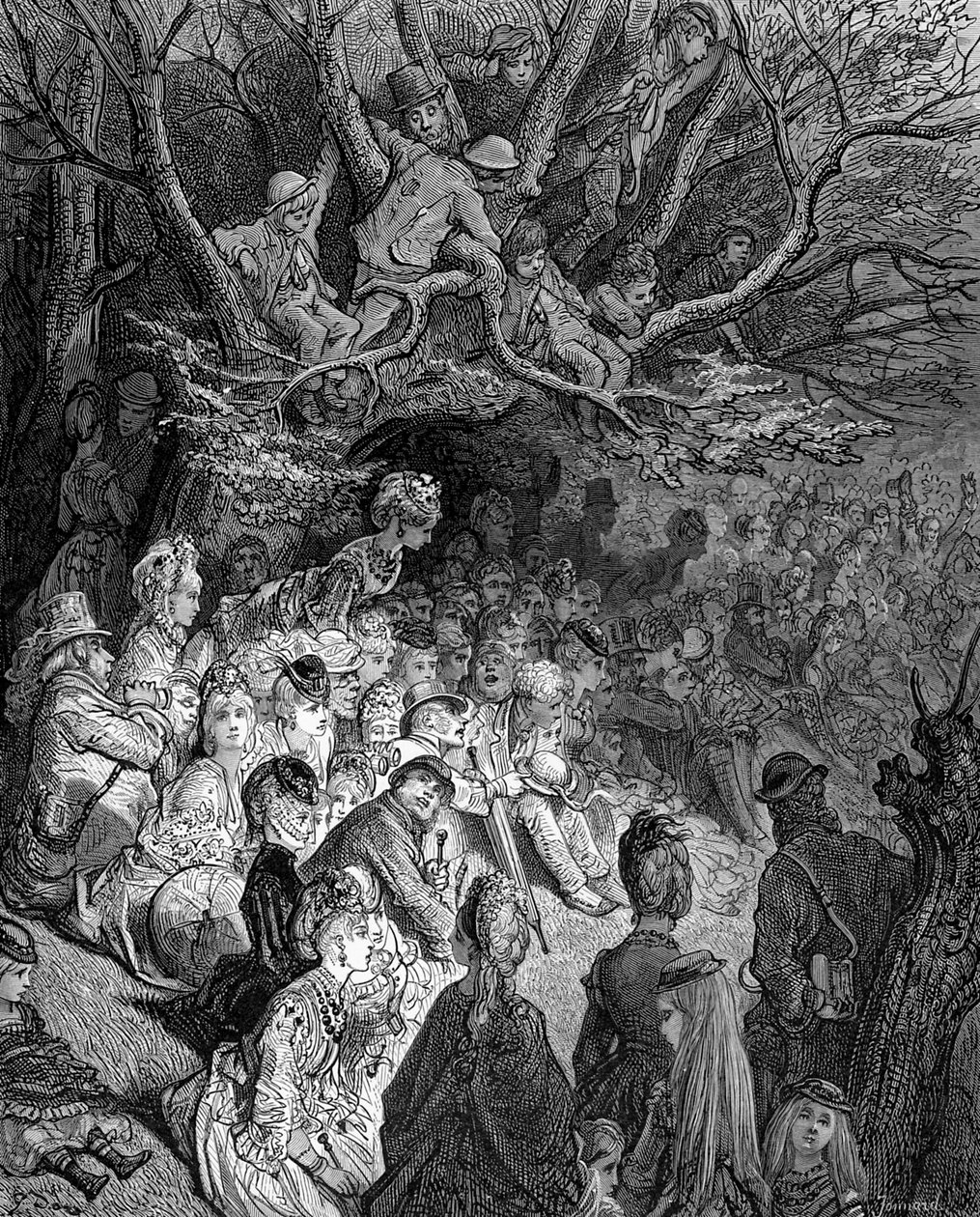 Gustave Doré Joen ranta - Puiden alla tekijältä Gustave Dore