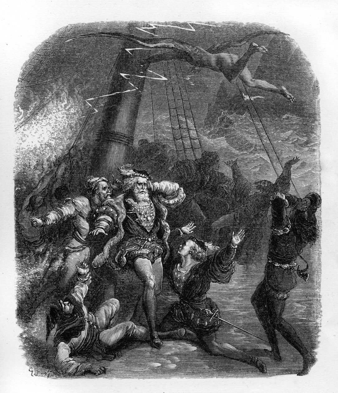 Myrsky - Shakespeare tekijältä Gustave Dore