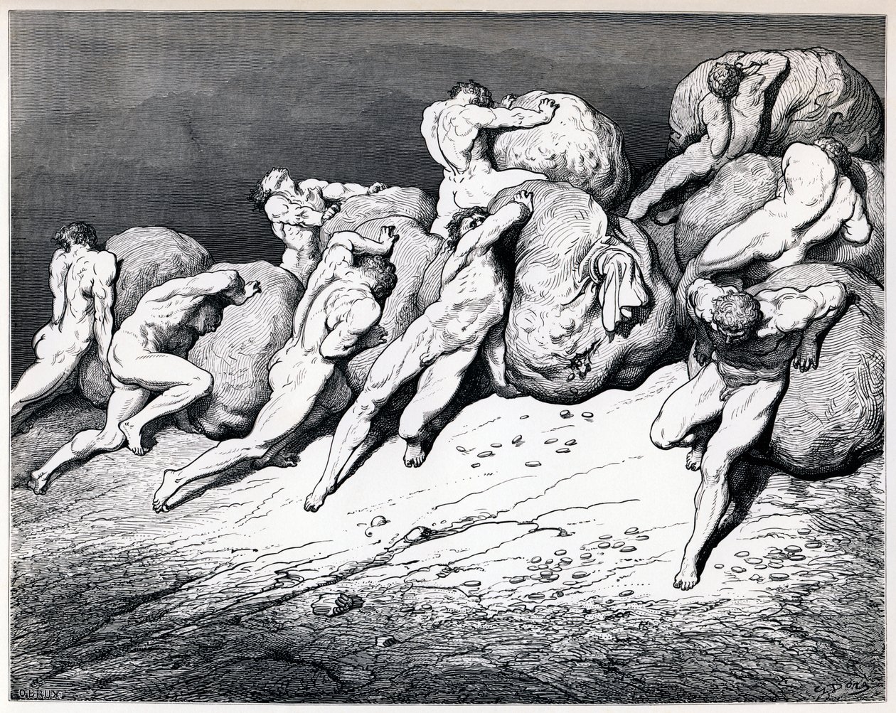 Varaajat ja tuhlaajat, 1857. tekijältä Gustave Dore