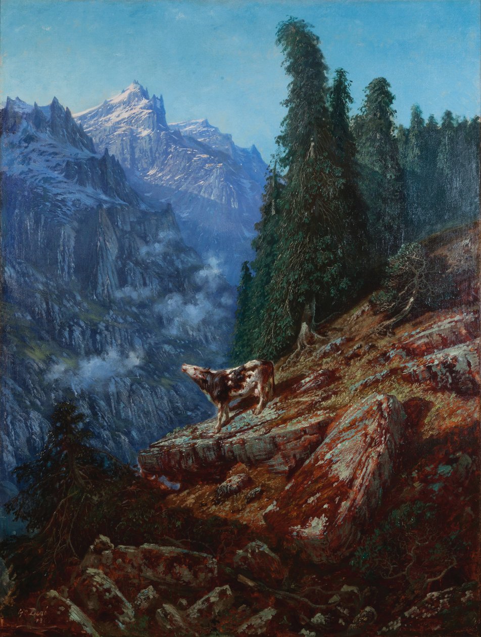 Kadonnut lehmä 1852 (Öljy kankaalle) tekijältä Gustave Dore