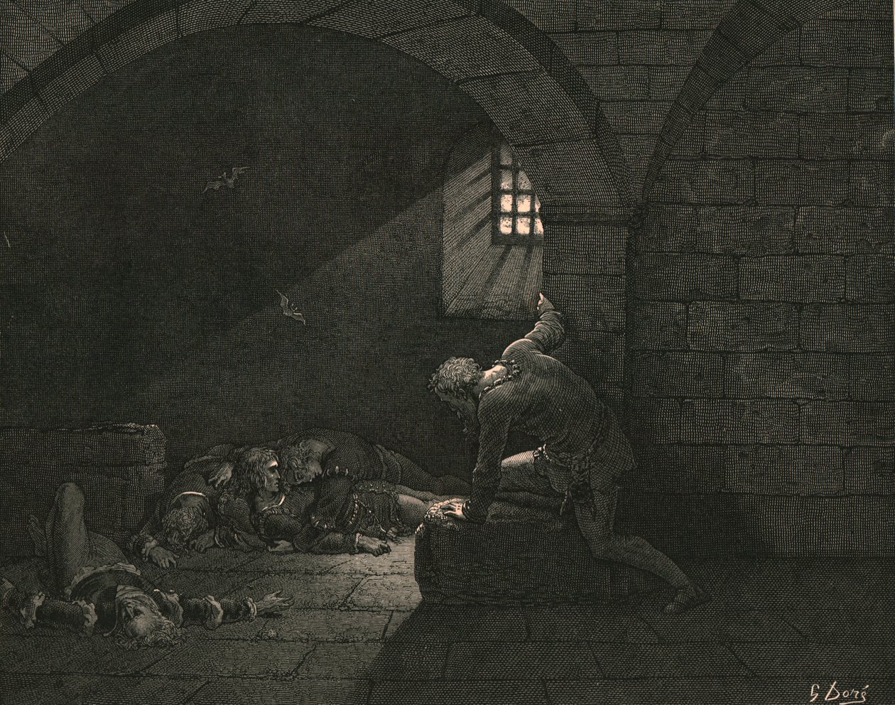 Sitten paasto sai surun hallinnan, c1890. tekijältä Gustave Dore