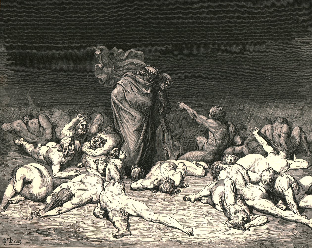 Kaupunkisi kasautui kateudesta ääriään myöten, c1890. tekijältä Gustave Dore