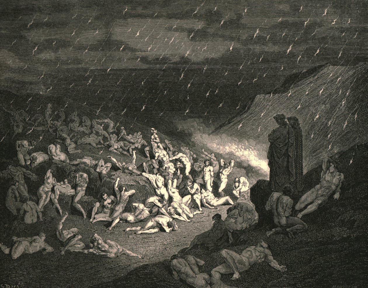 Lakkaamatonta oli kurja käsien leikki, vuosi 1890. tekijältä Gustave Dore