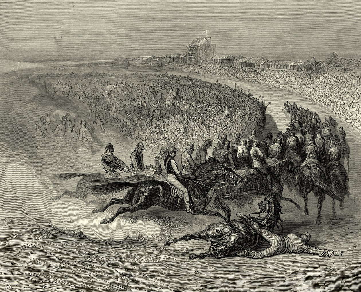 Victorian Derby Tattenhamin kulmassa tekijältä Gustave Dore