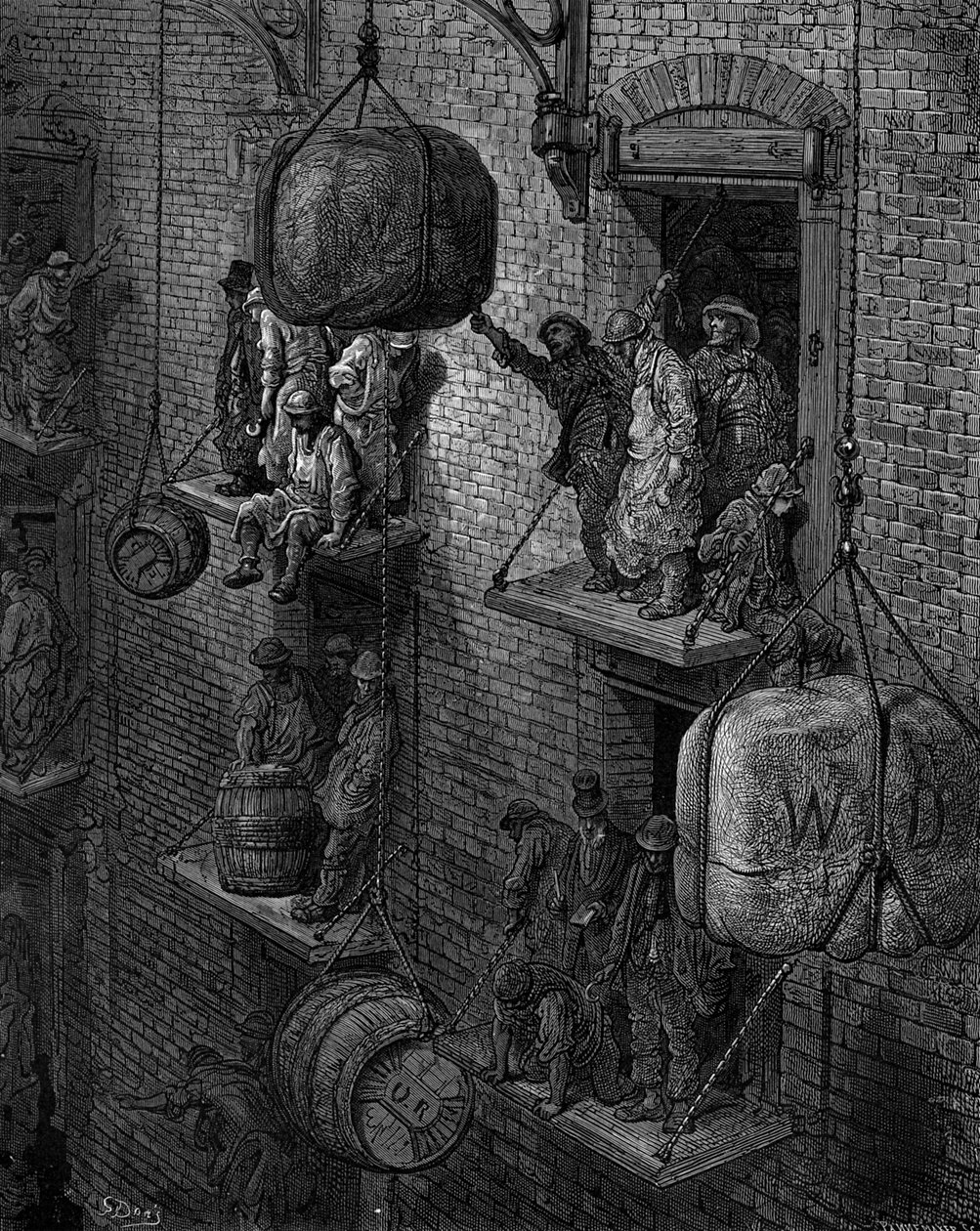 Varastointi kaupungissa Gustave Doré tekijältä Gustave Dore