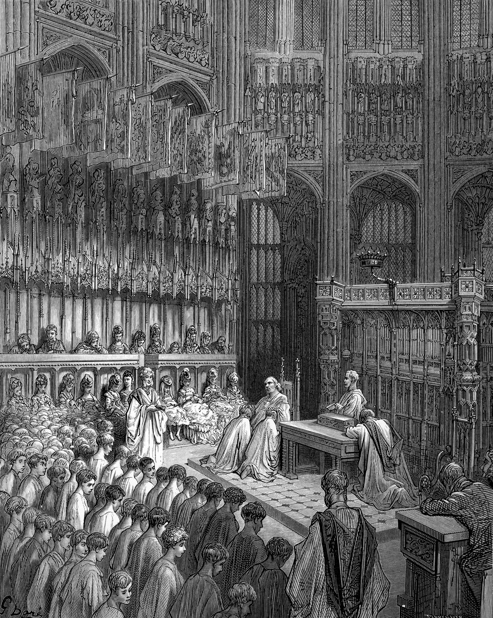 Westminster Abbey - Dorén Westminster Boysin vahvistus tekijältä Gustave Dore