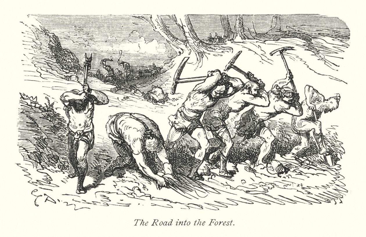 Windsor Forest (kaiverrus) tekijältä Gustave Dore