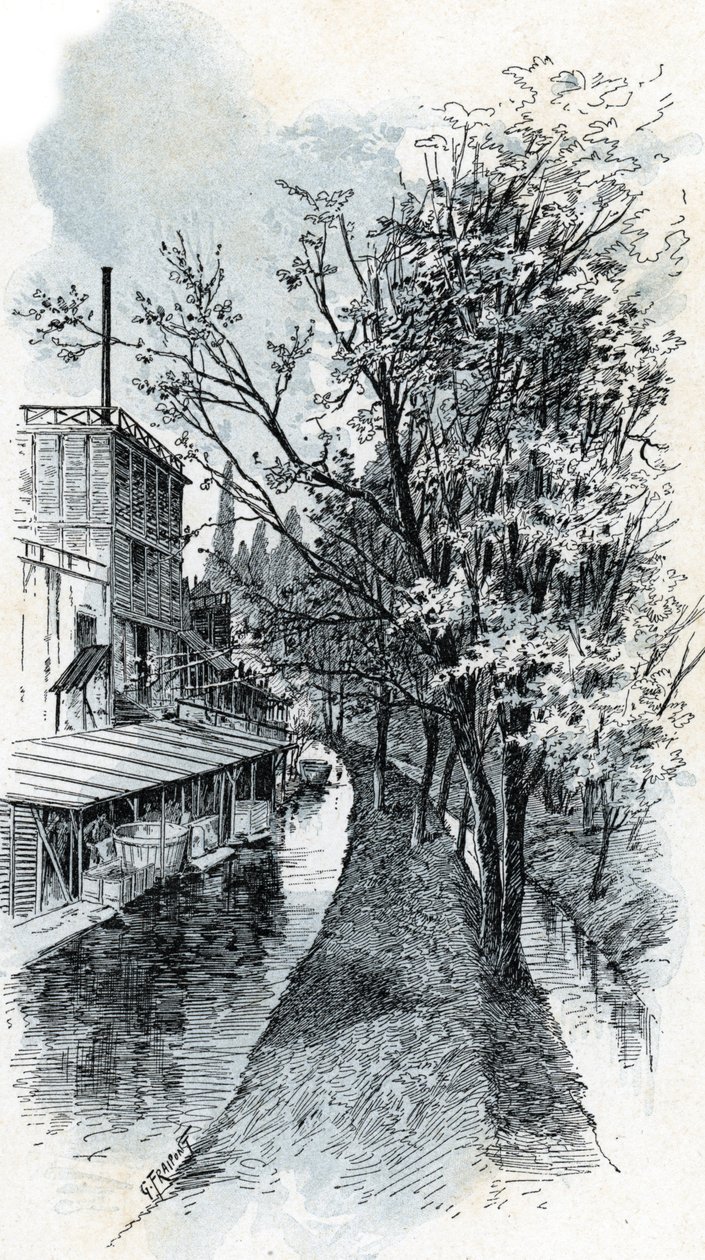 Näkymä kahdelle Bievre-joelle Boulevard d