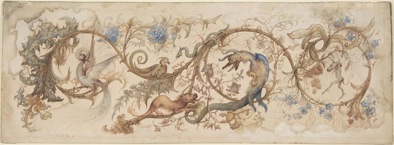 Al·legoria dels vicis, 1840-98. finlandès tekijältä Gustave Gustave Moreau,Moreau