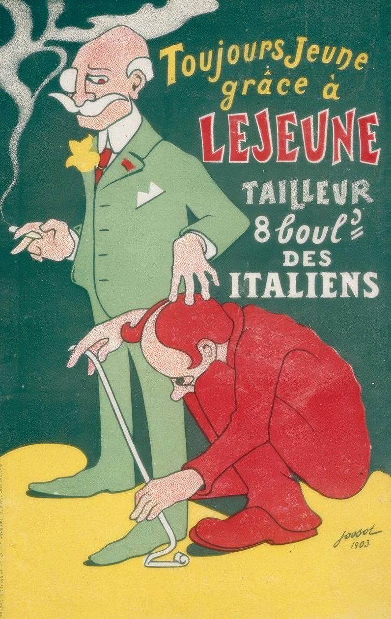 Aina nuori kiitos LEJEUNE TAILEURille tekijältä Gustave Henri Jossot