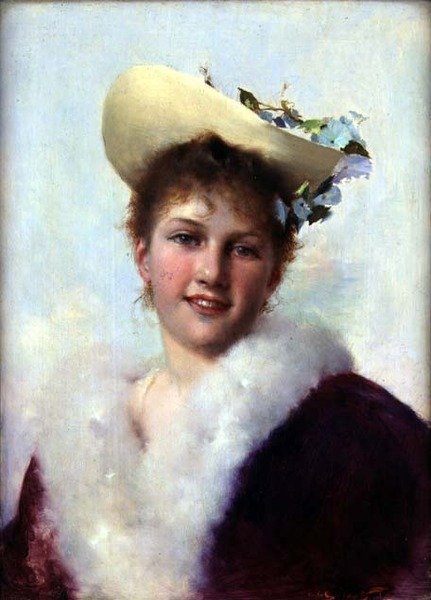 Pääsiäiskontti (öljy paneelissa) tekijältä Gustave Jacquet