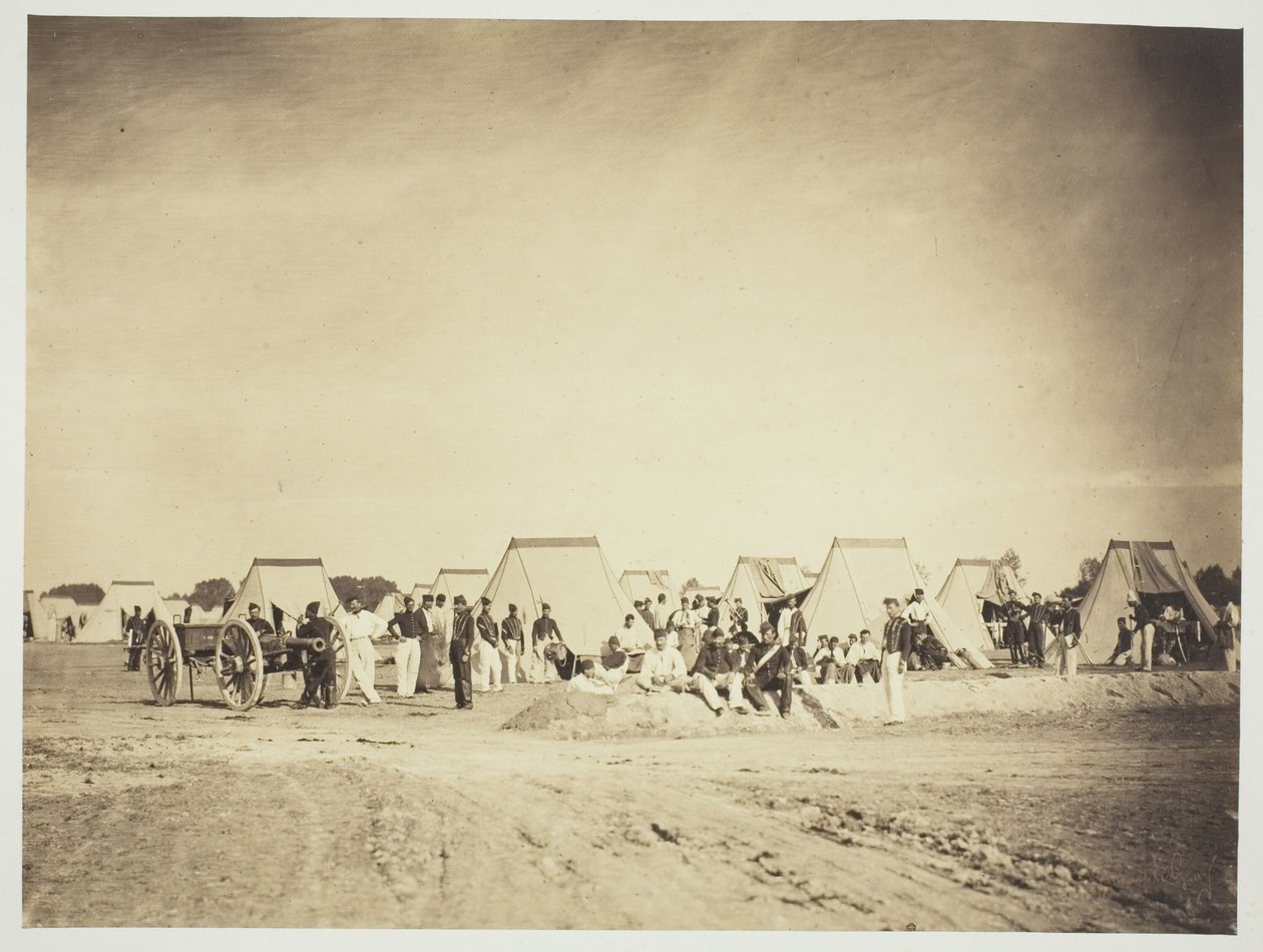 Tykistön leiri, Camp de Chalons tekijältä Gustave Le Gray